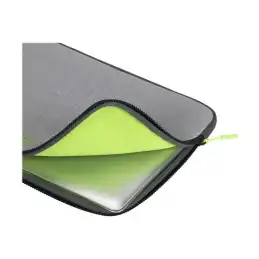 DICOTA Skin FLOW - Housse d'ordinateur portable - 13" - 14.1" - gris, vert (D31744)_6